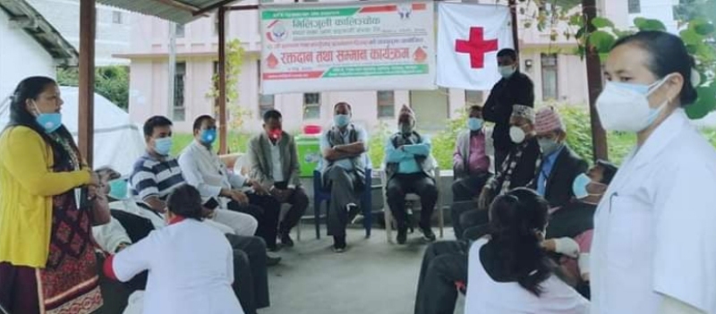 मिलिजुली कालिञ्चोक साकोसको २८ औं स्थापना दिवसमा रक्तदान 