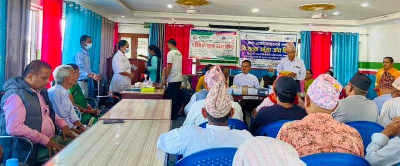 लेटाङ साकोसद्धारा आँखा शिविरको आयोजना
