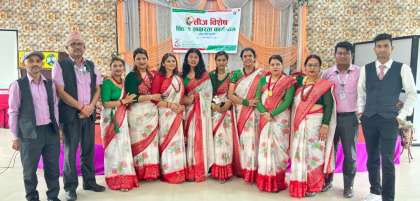 बाबियाखर्क साकोसका जोरपाटी सेवाकेन्द्रका सदस्यलाई तीज कार्यक्रम