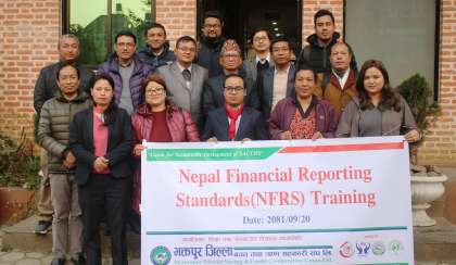 भक्तपुर जिल्ला बचत संघद्धारा एनएफआरएस तालिम