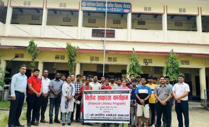 कोअपरेटिभ म्यानेजर्स क्लब पर्साद्धारा वित्तीय साक्षरता कार्यक्रम सम्पन्न