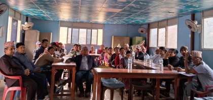 बागलुङको काठेखोलामा सहकारी लेखा व्यवस्थापन तालिम