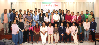 भक्तपुर जिल्ला बचत संघद्धारा एकदिने कोपोमिस तालिम 